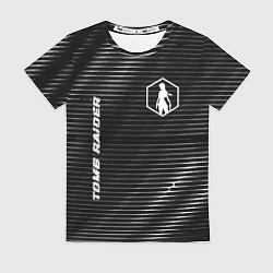 Футболка женская Tomb Raider metal game lines, цвет: 3D-принт