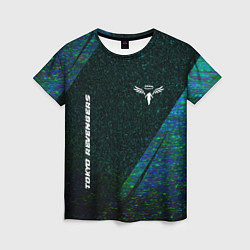 Футболка женская Tokyo Revengers glitch blue, цвет: 3D-принт