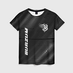 Футболка женская Burzum metal rock lines, цвет: 3D-принт