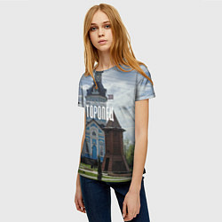 Футболка женская Торопец Сторожевая башня, цвет: 3D-принт — фото 2