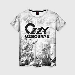 Женская футболка Ozzy Osbourne white graphite