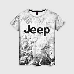 Женская футболка Jeep white graphite