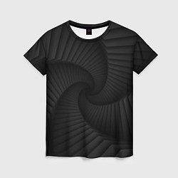 Женская футболка Геометрическая темная иллюзия