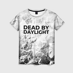 Женская футболка Dead by Daylight white graphite