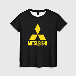 Женская футболка Mitsubishi logo yelow