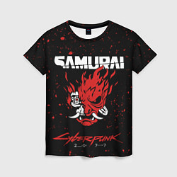 Женская футболка Cyberpunk 2077 Samurai lego