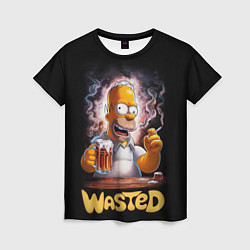Женская футболка Homer - wasted
