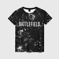 Женская футболка Battlefield black ice