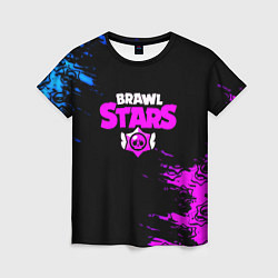 Женская футболка Brawl stars neon colors