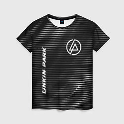 Женская футболка Linkin Park metal rock lines
