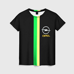 Женская футболка Opel line geometry
