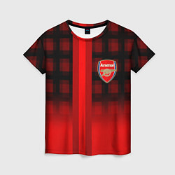 Женская футболка Arsenal fc sport geometry steel