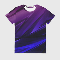 Футболка женская Абстракция из градиента и линий, цвет: 3D-принт
