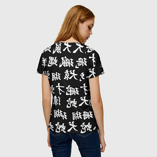 Женская футболка Cyberpunk samurai japan steel / 3D-принт – фото 4