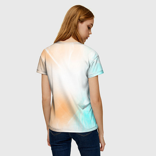 Женская футболка RUST gradient / 3D-принт – фото 4