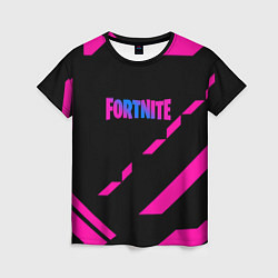 Футболка женская Fortnite geometry pink, цвет: 3D-принт