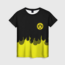 Футболка женская Borussia fire fc, цвет: 3D-принт