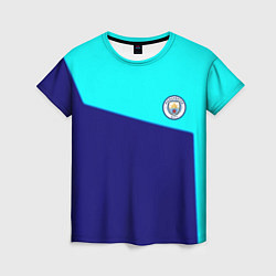 Женская футболка Манчестер сити геометрия спорт