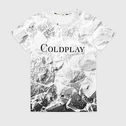 Женская футболка Coldplay white graphite