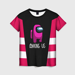 Футболка женская Among us geometry pink, цвет: 3D-принт