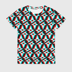 Футболка женская Астралис глитч логотип, цвет: 3D-принт