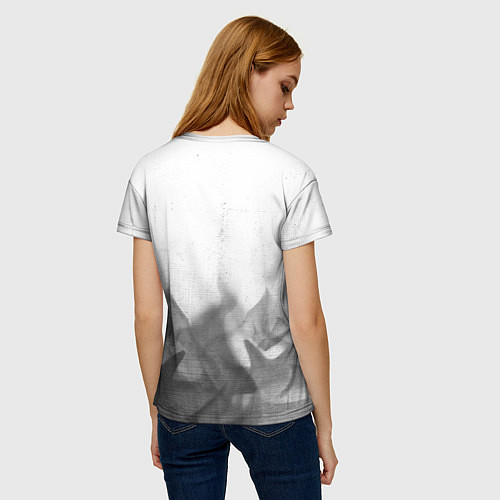 Женская футболка Jeep - white gradient посередине / 3D-принт – фото 4