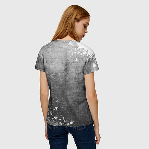 Женская футболка FNAF - grey gradient вертикально / 3D-принт – фото 4