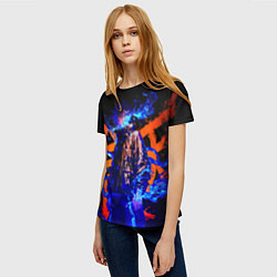 Футболка женская Маг Мэгуми Фусигуро - Магическая битва, цвет: 3D-принт — фото 2