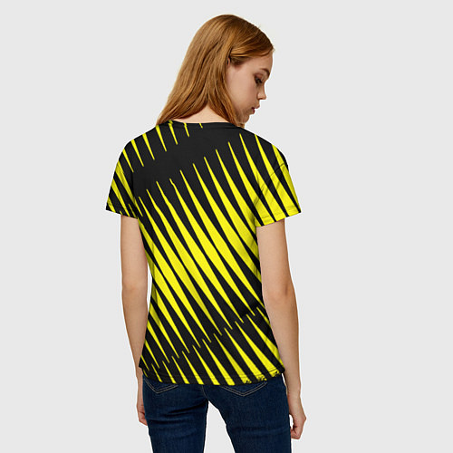 Женская футболка Герб РФ абстракция / 3D-принт – фото 4