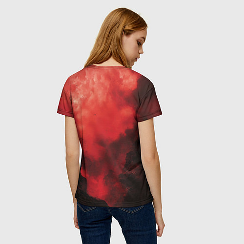 Женская футболка Путник под багровым замком / 3D-принт – фото 4