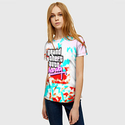 Футболка женская GTA vice city clors, цвет: 3D-принт — фото 2