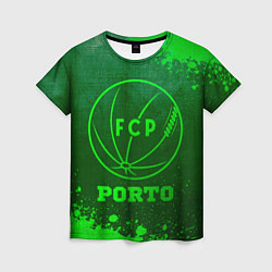 Женская футболка Porto - green gradient