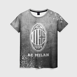 Женская футболка AC Milan - grey gradient