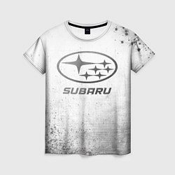 Футболка женская Subaru - white gradient, цвет: 3D-принт