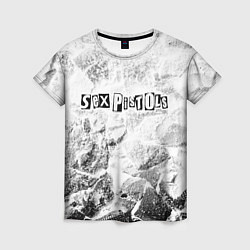 Женская футболка Sex Pistols white graphite