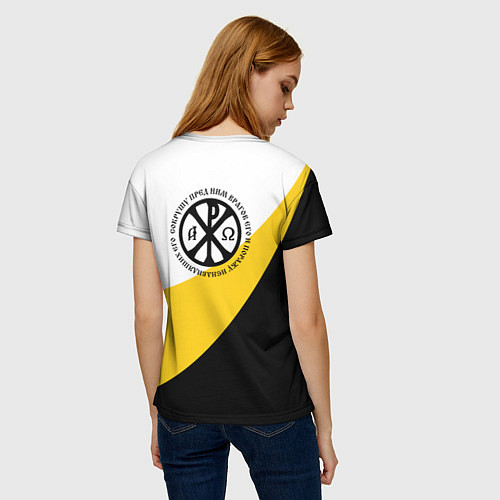 Женская футболка Сокрушу пред ним врагов его большая хризма / 3D-принт – фото 4