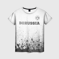 Женская футболка Borussia - white gradient посередине