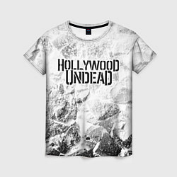 Женская футболка Hollywood Undead white graphite