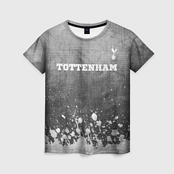 Женская футболка Tottenham - grey gradient посередине