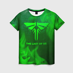 Женская футболка The Last Of Us - green gradient