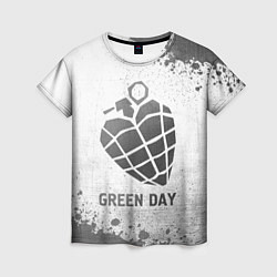 Женская футболка Green Day - white gradient