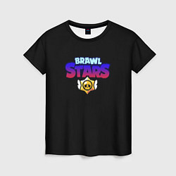 Футболка женская Brawl stars neon logo, цвет: 3D-принт