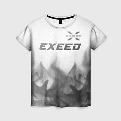 Женская футболка Exeed - white gradient посередине