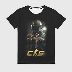 Футболка женская CS counter terrorist, цвет: 3D-принт