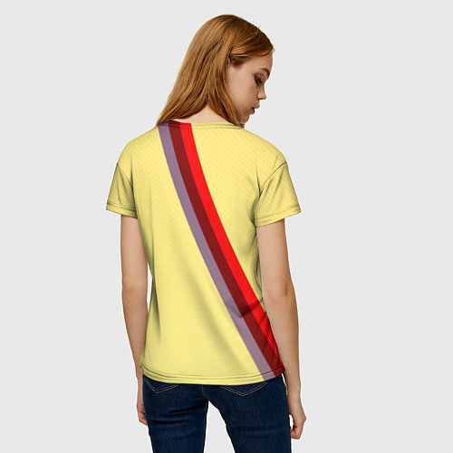 Женская футболка Samurai geometry steel / 3D-принт – фото 4