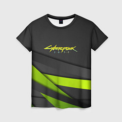 Женская футболка Cyberpunk 2077 stripes line