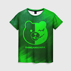 Женская футболка Danganronpa - green gradient