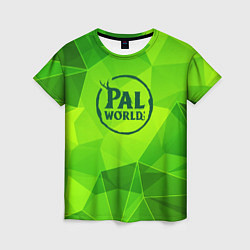 Женская футболка Palworld green poly