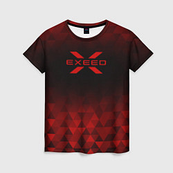 Женская футболка Exeed red poly