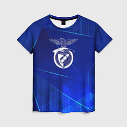 Женская футболка Benfica blue poly